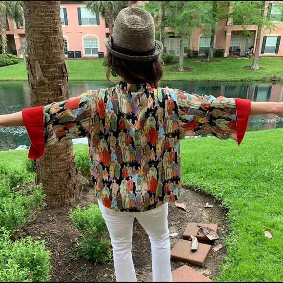 Josie Natori Dynasty Pajama Top. - Picture 8 of 17